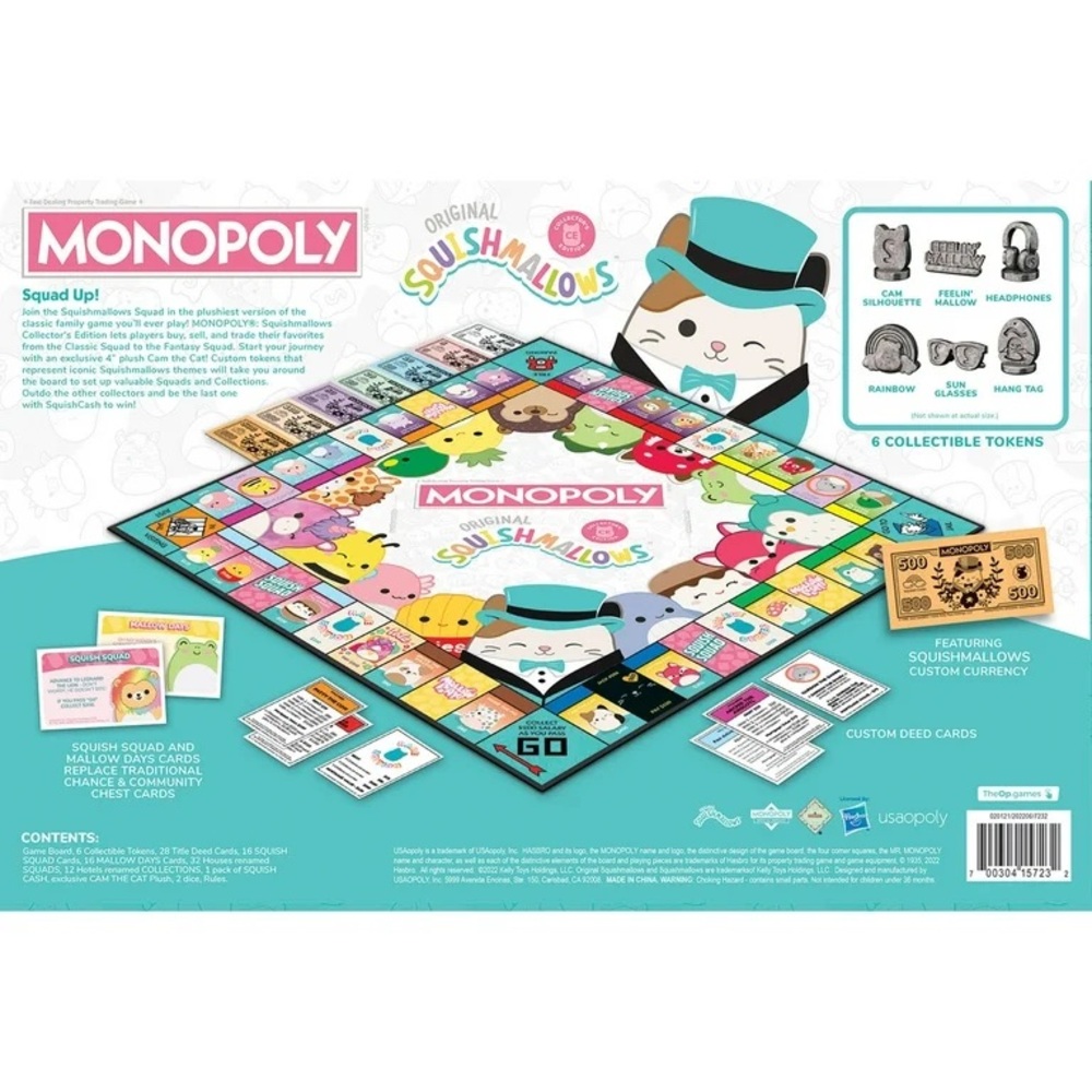 Monopoly Squishmallows Edition Board Game - Picture 5 of 6